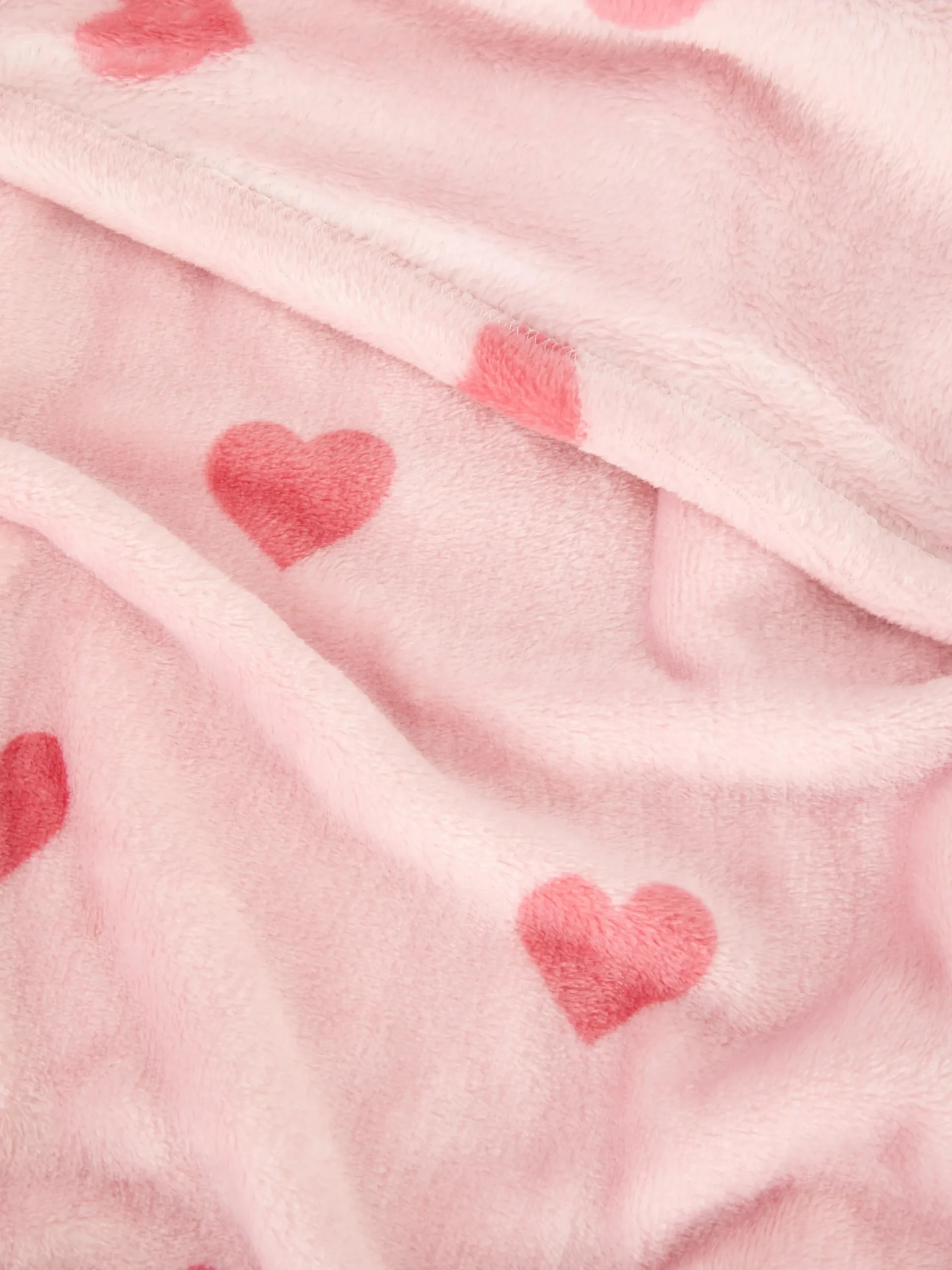 Primark Mantas Y Colchas|Manta Suave Con Estampado De Corazones