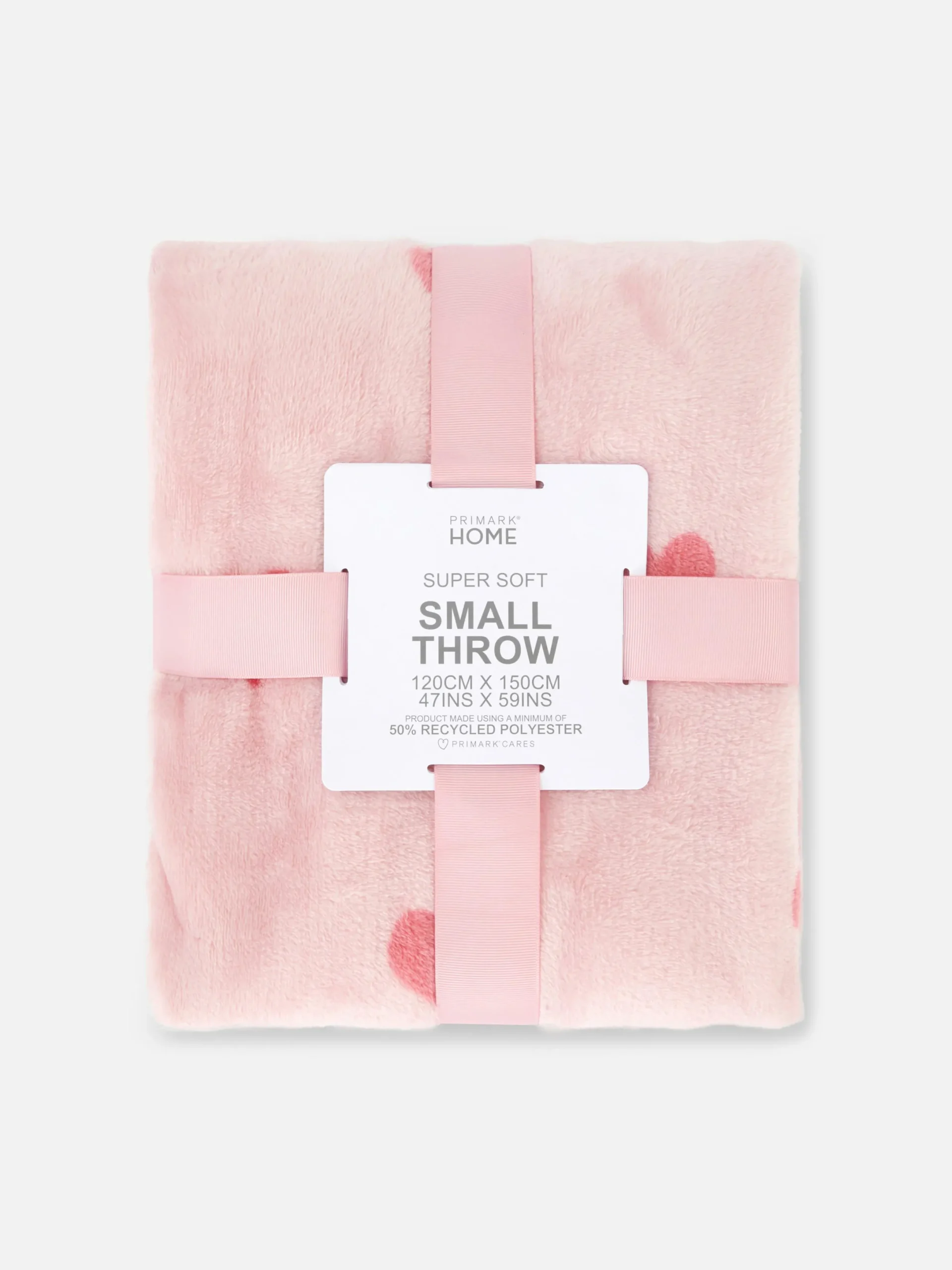 Primark Mantas Y Colchas|Manta Suave Con Estampado De Corazones