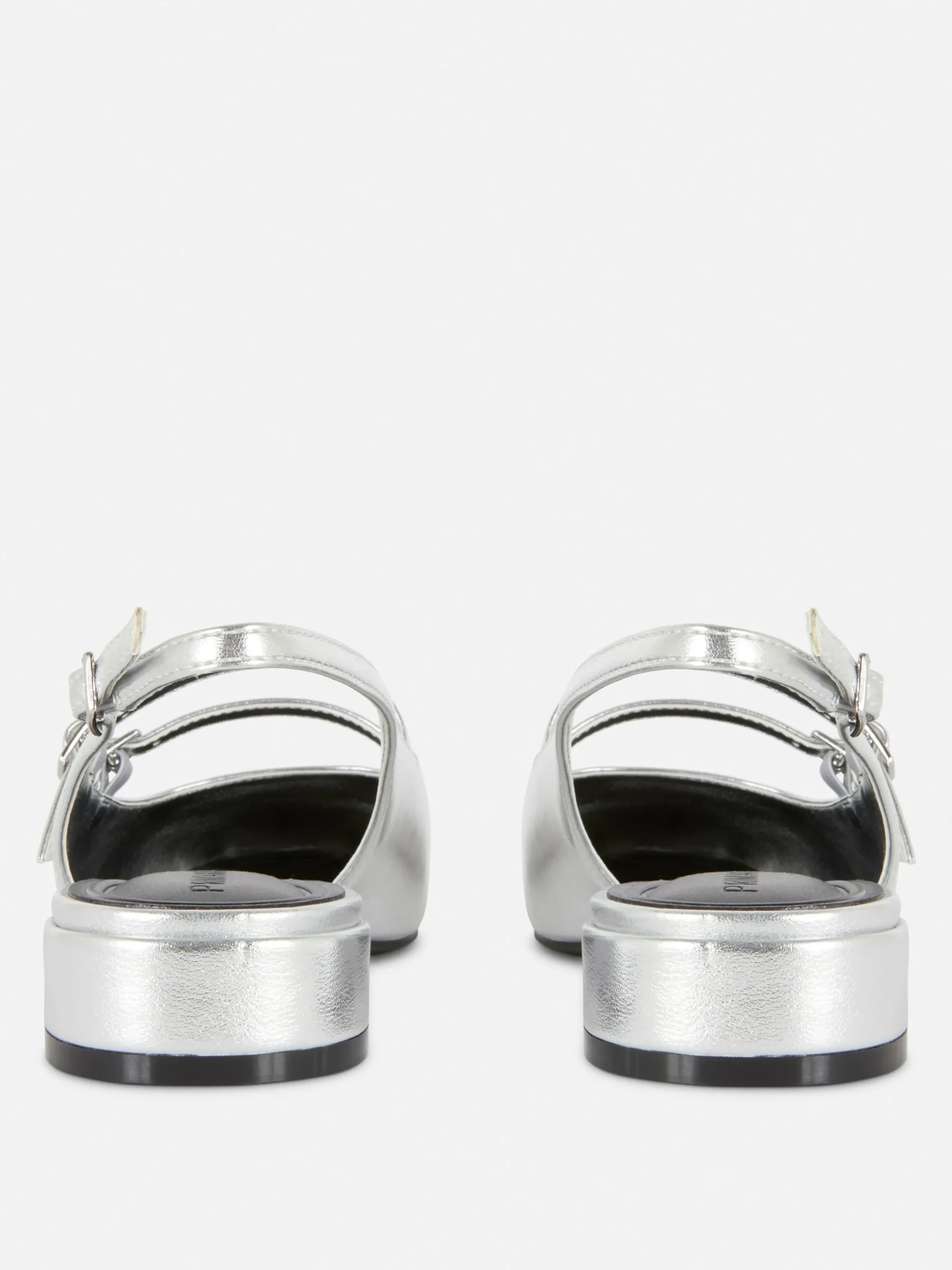 Mujer Primark Zapatos Planos|Merceditas Con Doble Tira Y Hebilla