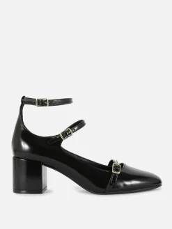 Mujer Primark Tacones|Merceditas De Tacón Con Tres Tiras De Rita Ora