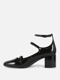 Mujer Primark Tacones|Merceditas De Tacón Con Tres Tiras De Rita Ora