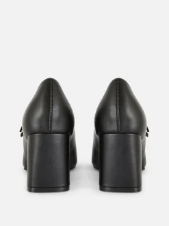 Mujer Primark Moda Gótica|Tacones|Merceditas De Tacón De Piel Sintética