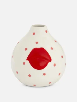 Primark Macetas Y Soportes Para Plantas|Decoracion De Hogar|Minijarrón Con Adorno De Labios