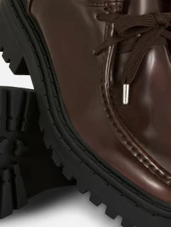 Mujer Primark Zapatos Planos|Mocasines Gruesos Con Cordones De Rita Ora