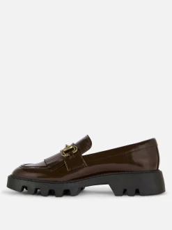 Mujer Primark Zapatos Planos|Mocasines Gruesos Con Flecos De Rita Ora