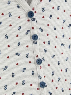 Mujer Primark Sets De Pijamas|Mono Corto De Pijama Acanalado Con Estampado Floral