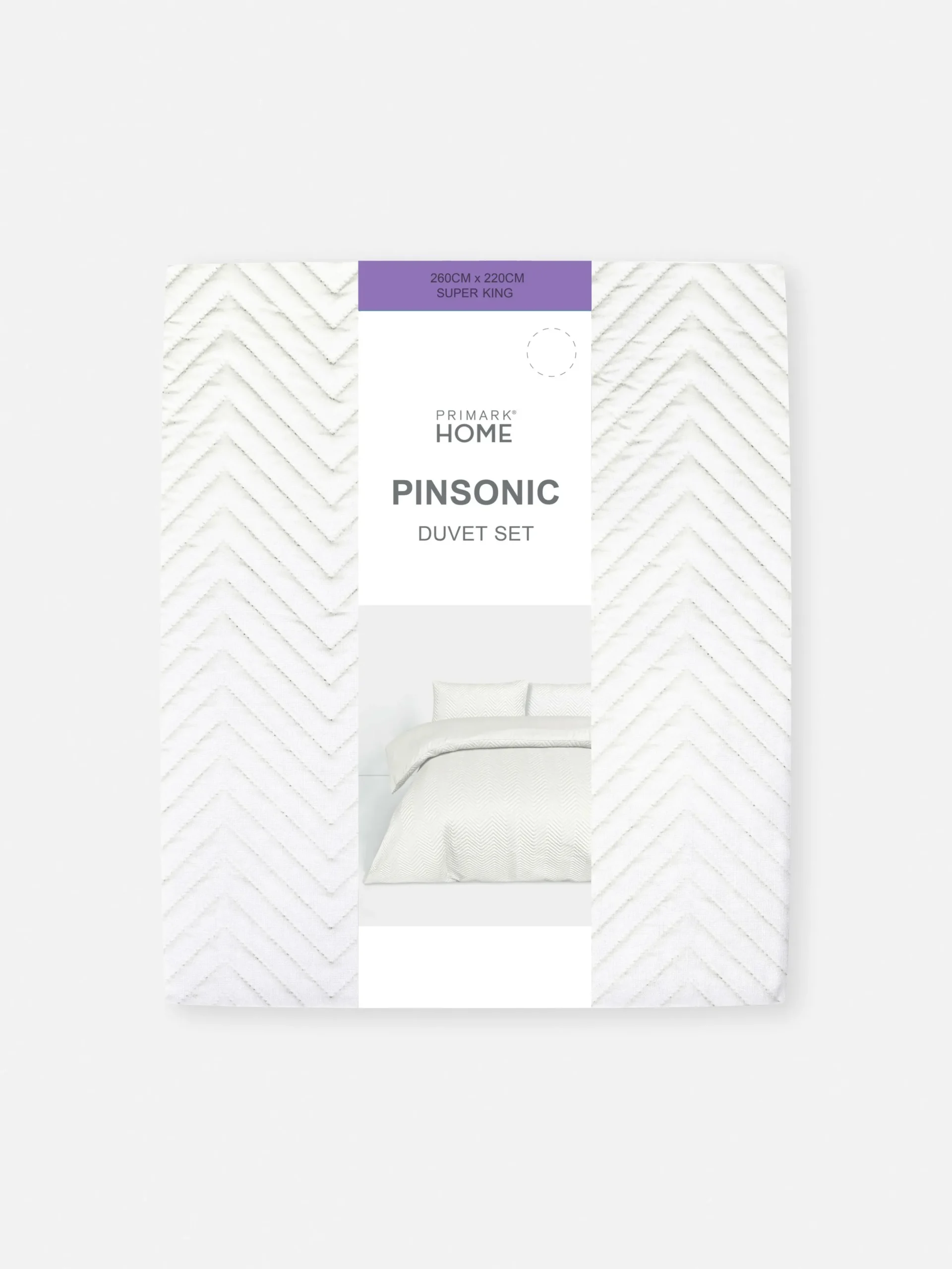 Primark Fundas De Edredón Y Sets|Nórdico En Zigzag De Pinsonic Para Cama Super King
