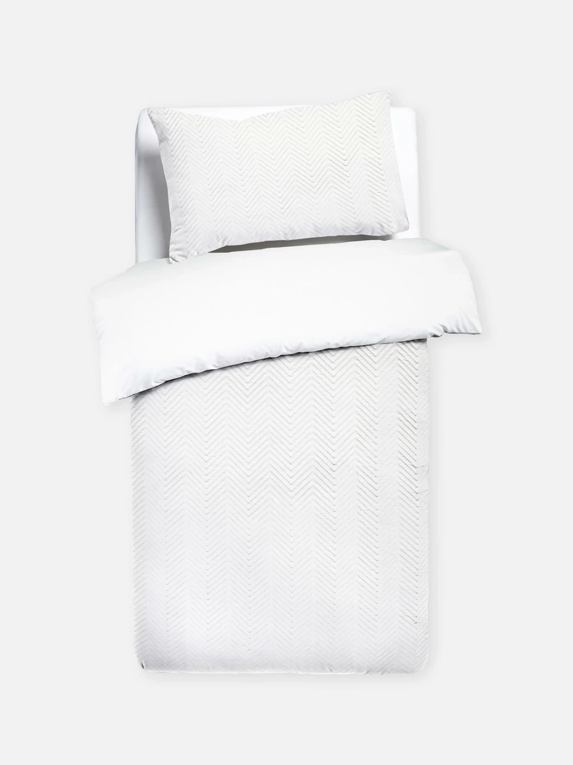 Primark Fundas De Edredón Y Sets|Nórdico Reversible Con Textura Para Cama Individual