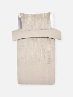 Primark Fundas De Edredón Y Sets|Nórdico Reversible Con Textura Para Cama Individual