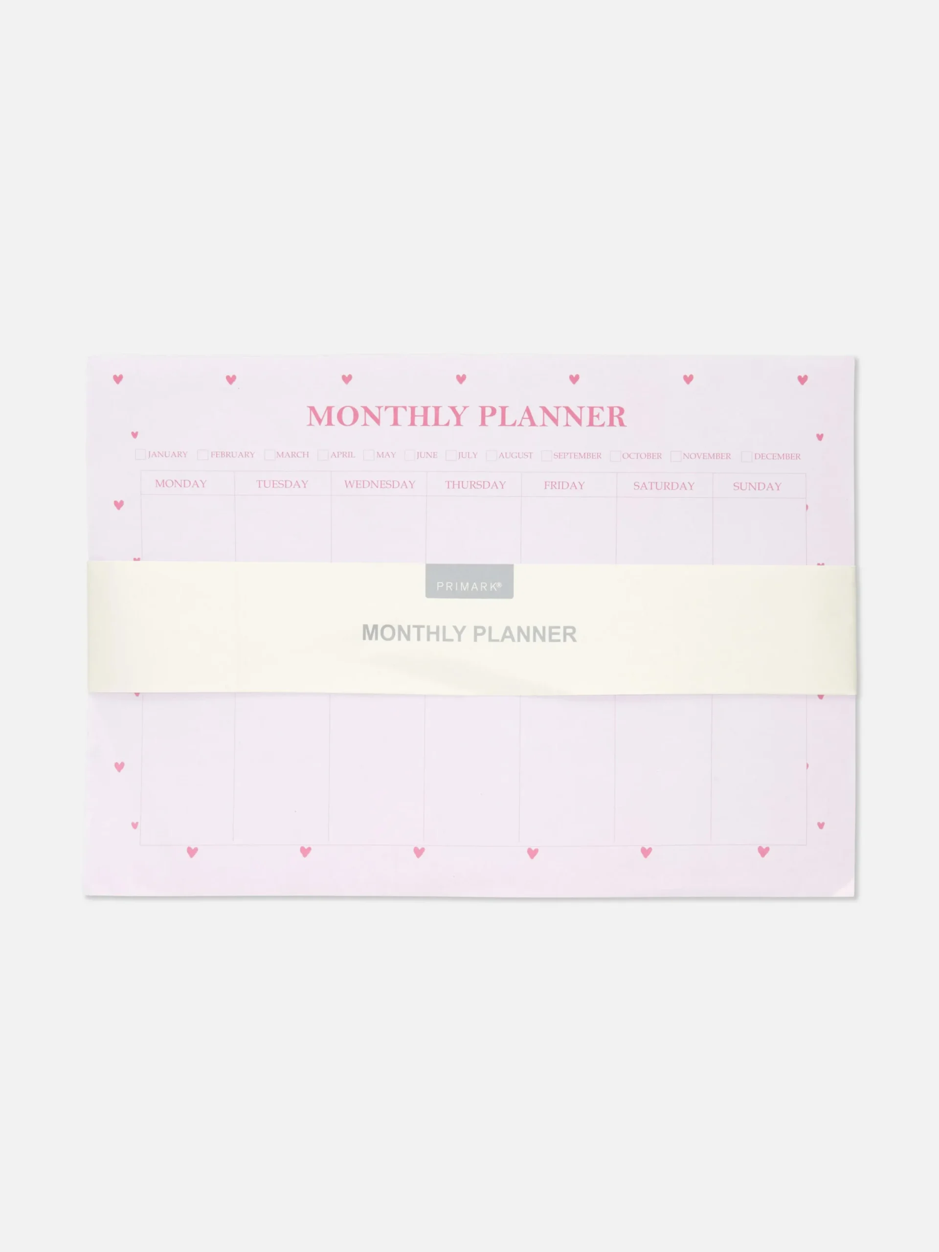 Niños Primark Cuadernos|Organizador Mensual A4 Con Estampado De Corazones