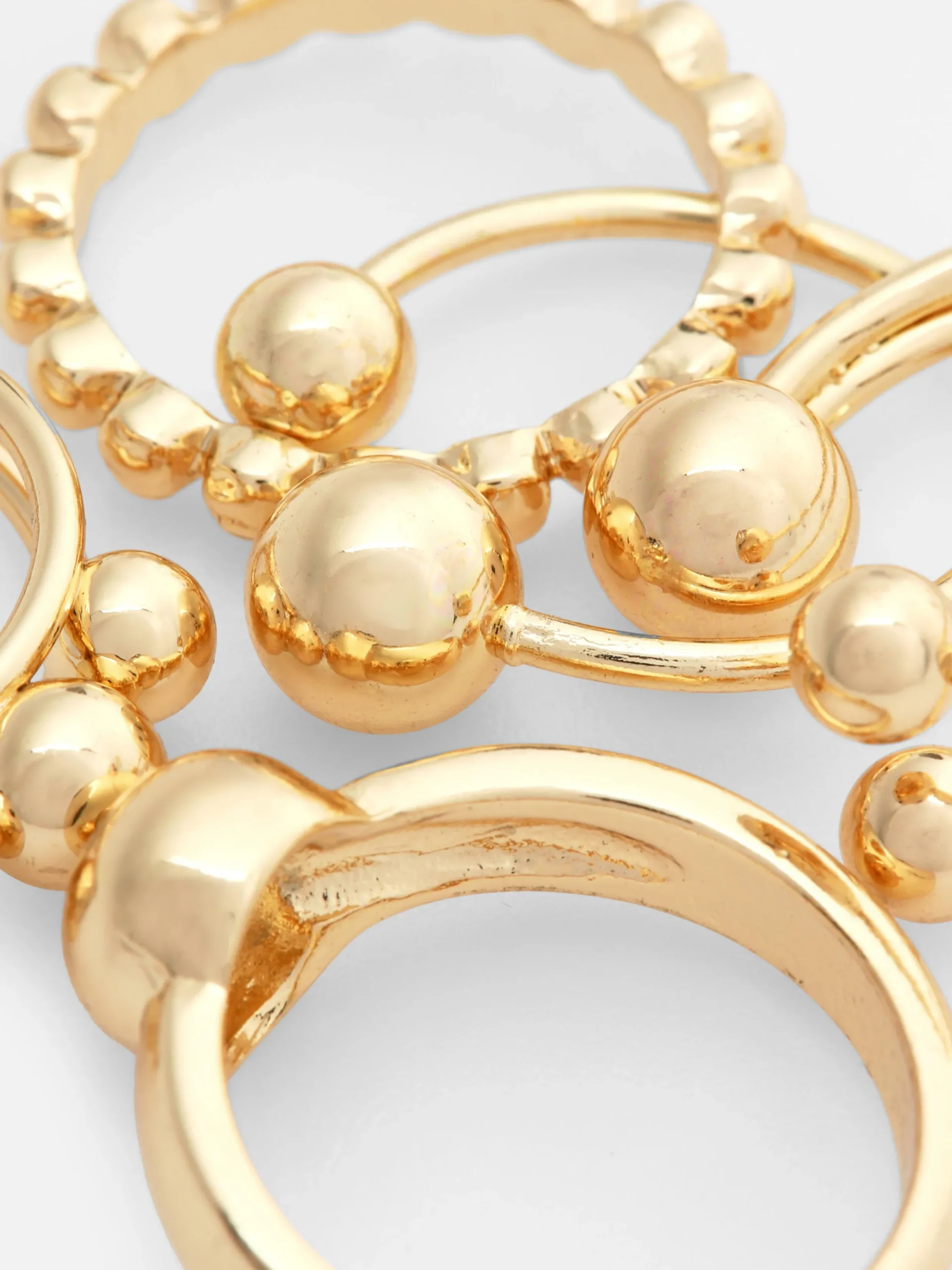 Mujer Primark Bisutería|Pack De 5 Anillos Esféricos Apilables