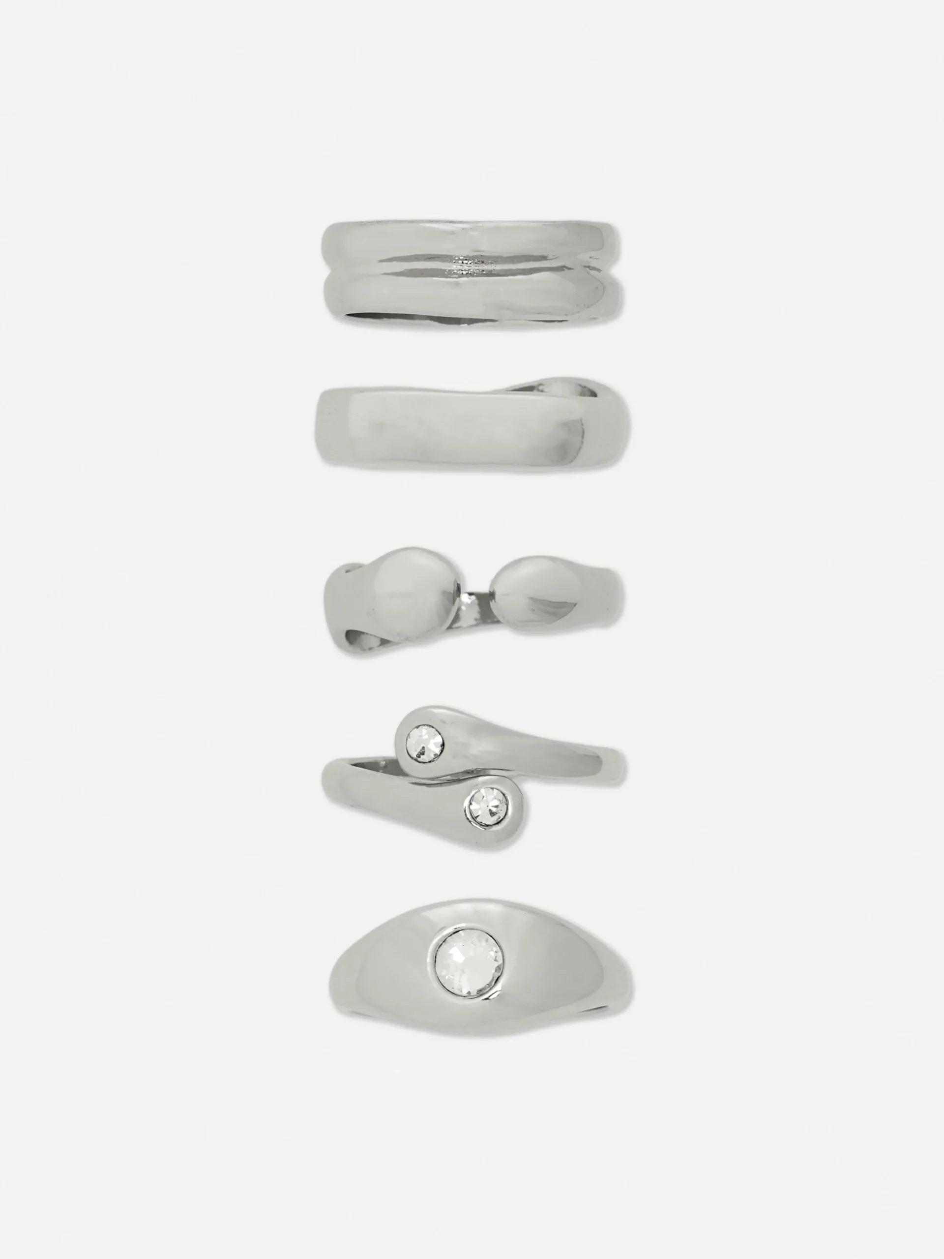 Mujer Primark Bisutería|Pack De 5 Anillos Gruesos Surtidos