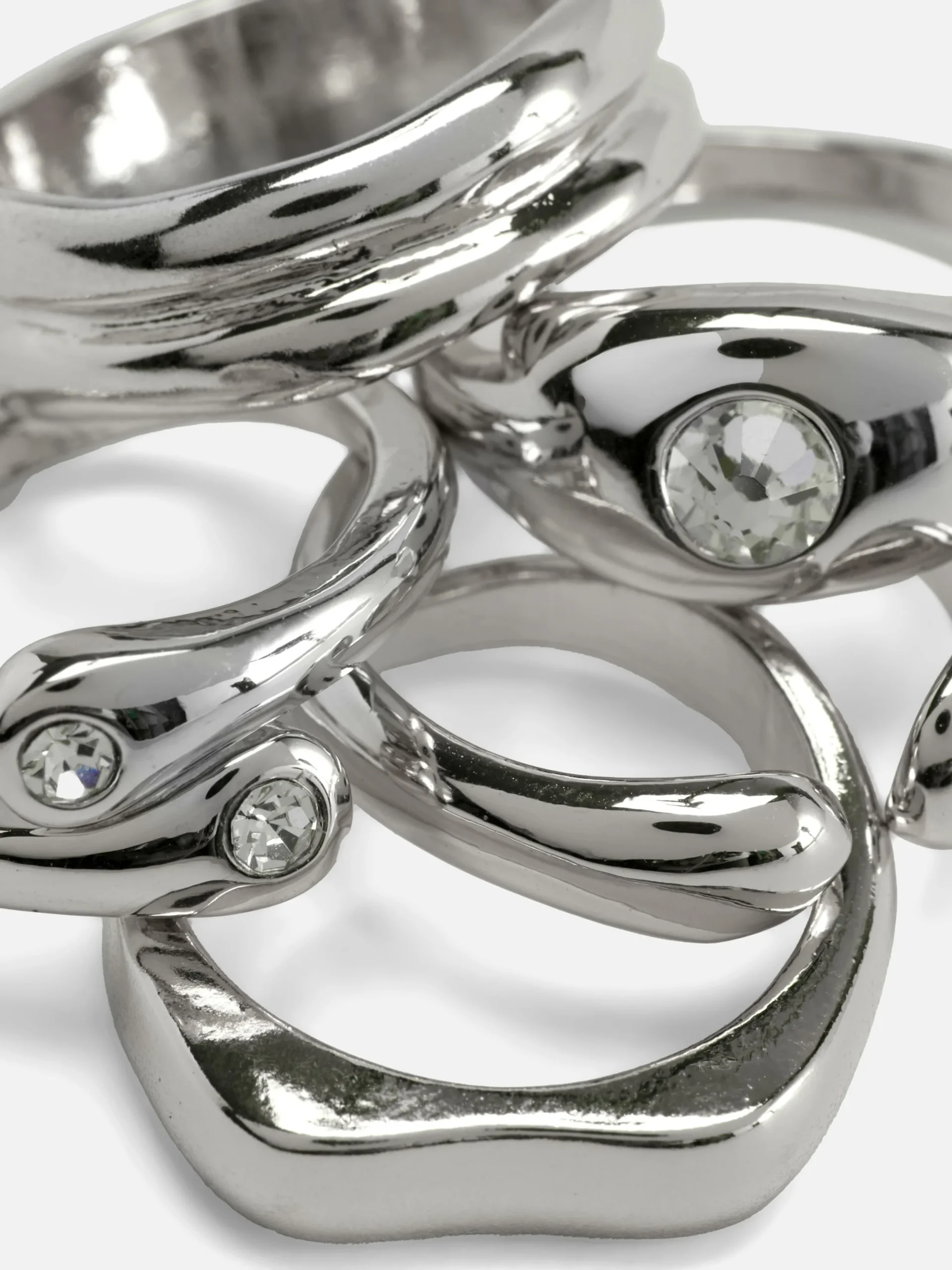 Mujer Primark Bisutería|Pack De 5 Anillos Gruesos Surtidos