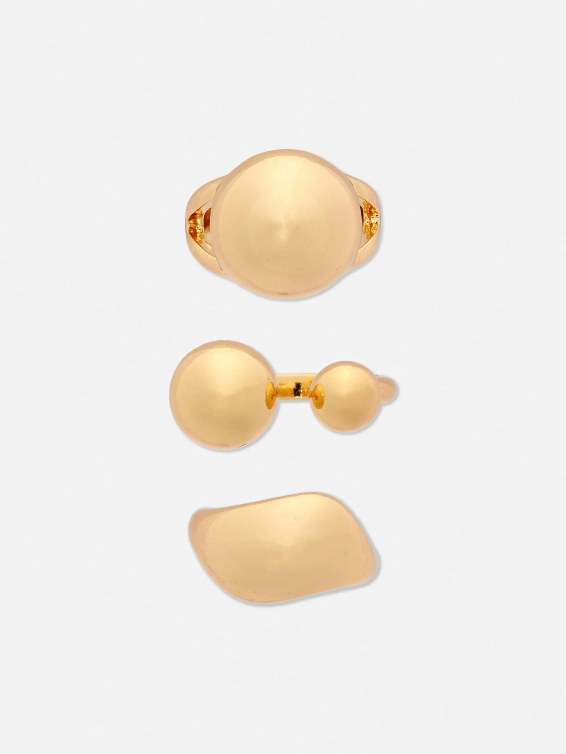 Mujer Primark Bisutería|Pack De 3 Anillos Orbe