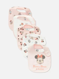 Primark Habitación Bebé|Lactancia|Pack De 5 Baberos De Minnie Mouse Y Daisy De Disney