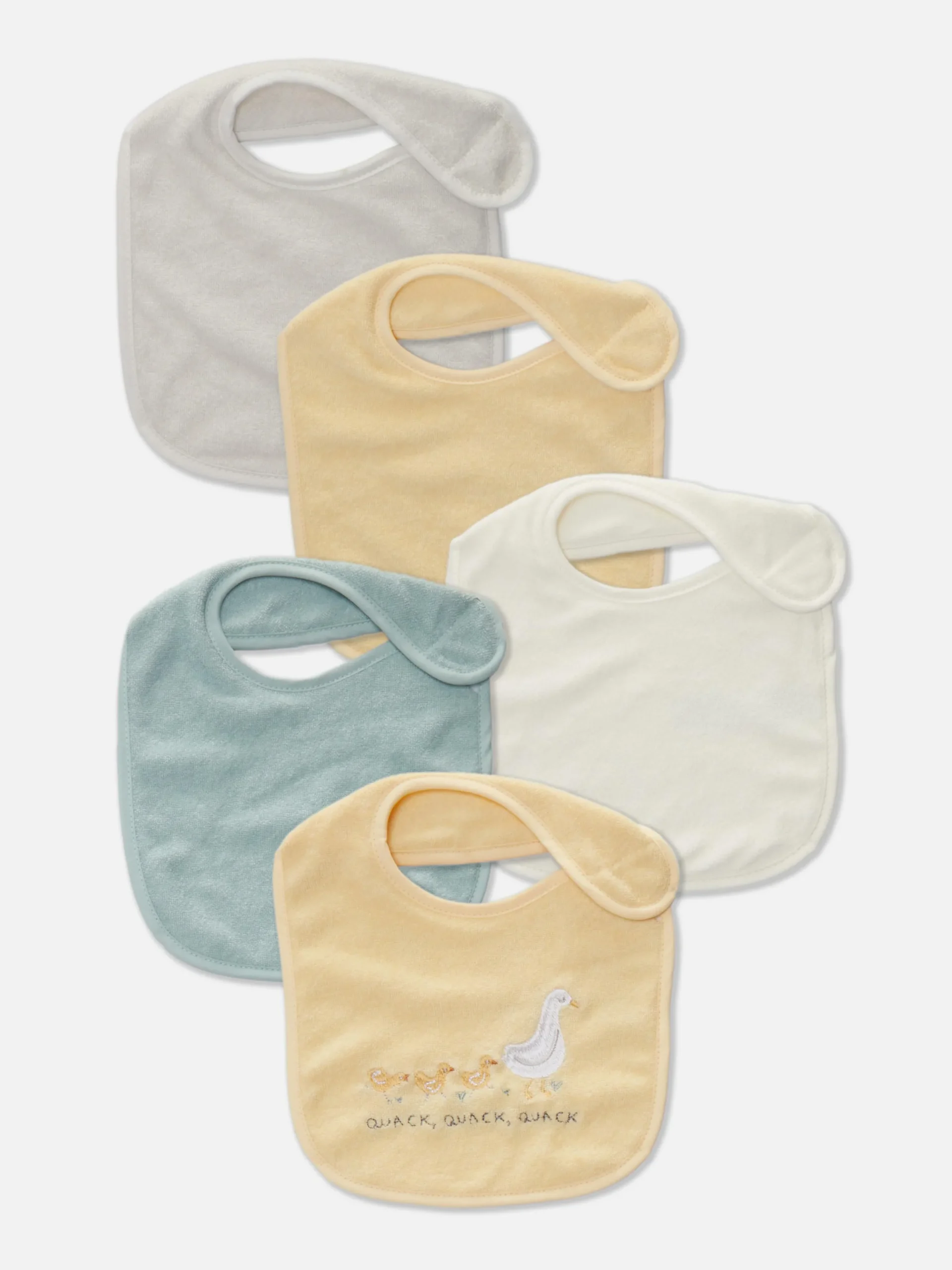 Primark Habitación Bebé|Lactancia|Pack De 5 Baberos Variados De Rizo