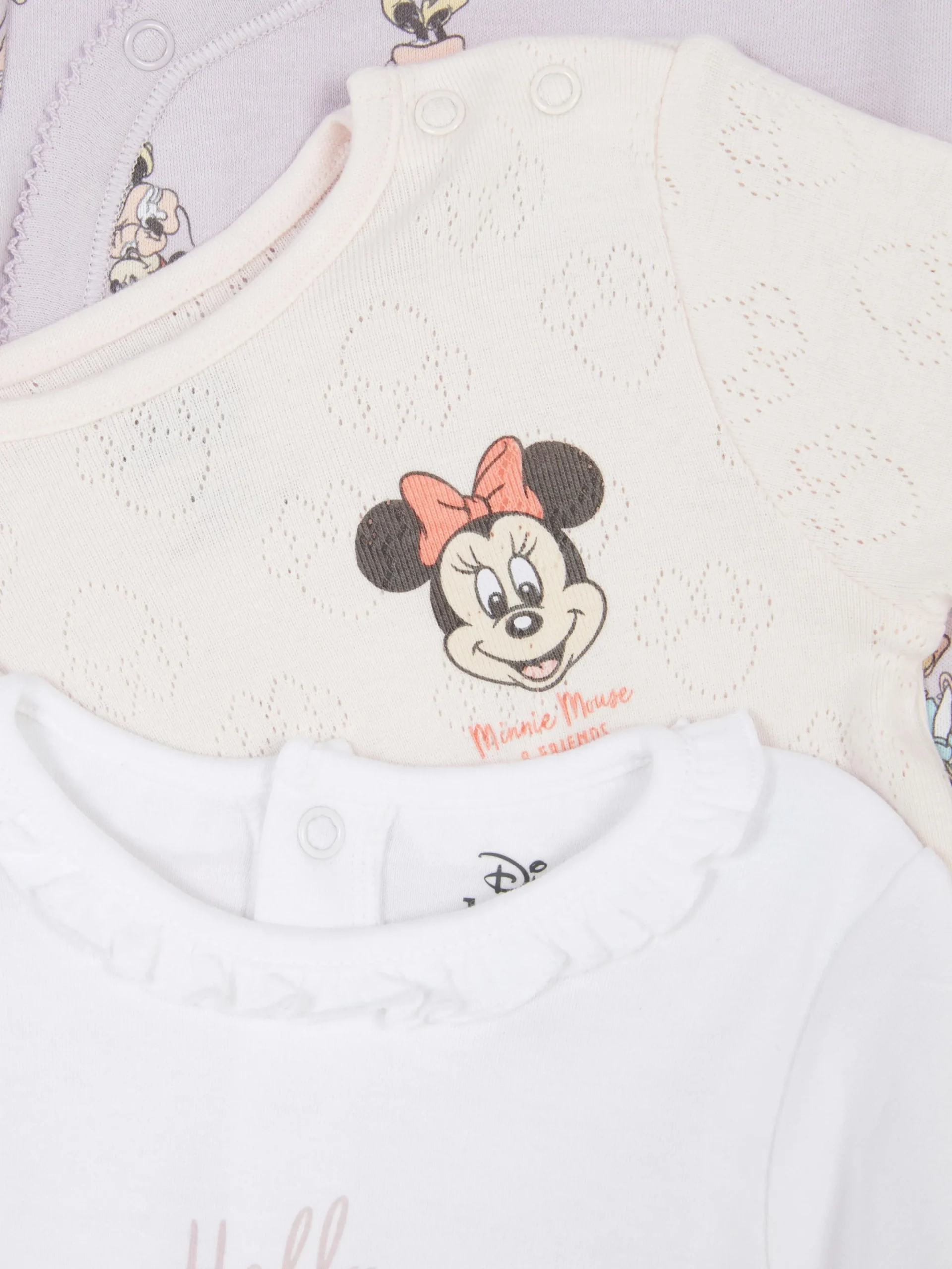Primark Bodis Y Camisetas Sin Mangas|Bodis Y Camisetas Sin Mangas|Pack De 3 Bodis De Minnie Mouse & Friends