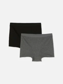 Mujer Primark Bragas|Pack De 2 Boxers De Cintura Alta