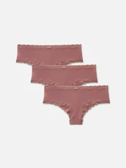 Mujer Primark Bragas|Pack De 3 Braguitas A La Cadera De Microfibra