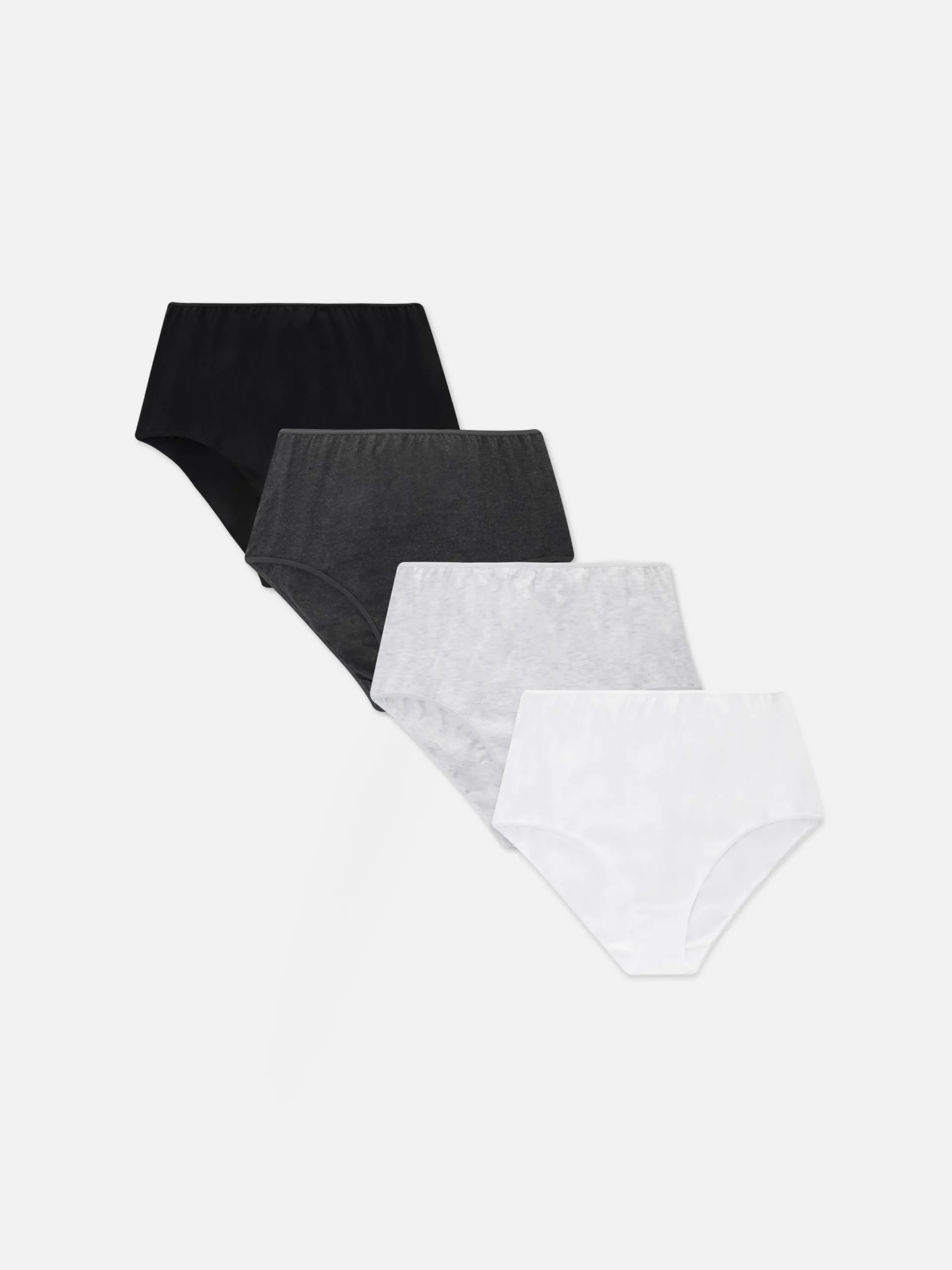 Mujer Primark Bragas|Pack De 4 Braguitas Altas En Distintos Tonos