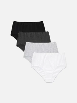 Mujer Primark Bragas|Pack De 4 Braguitas Altas En Distintos Tonos