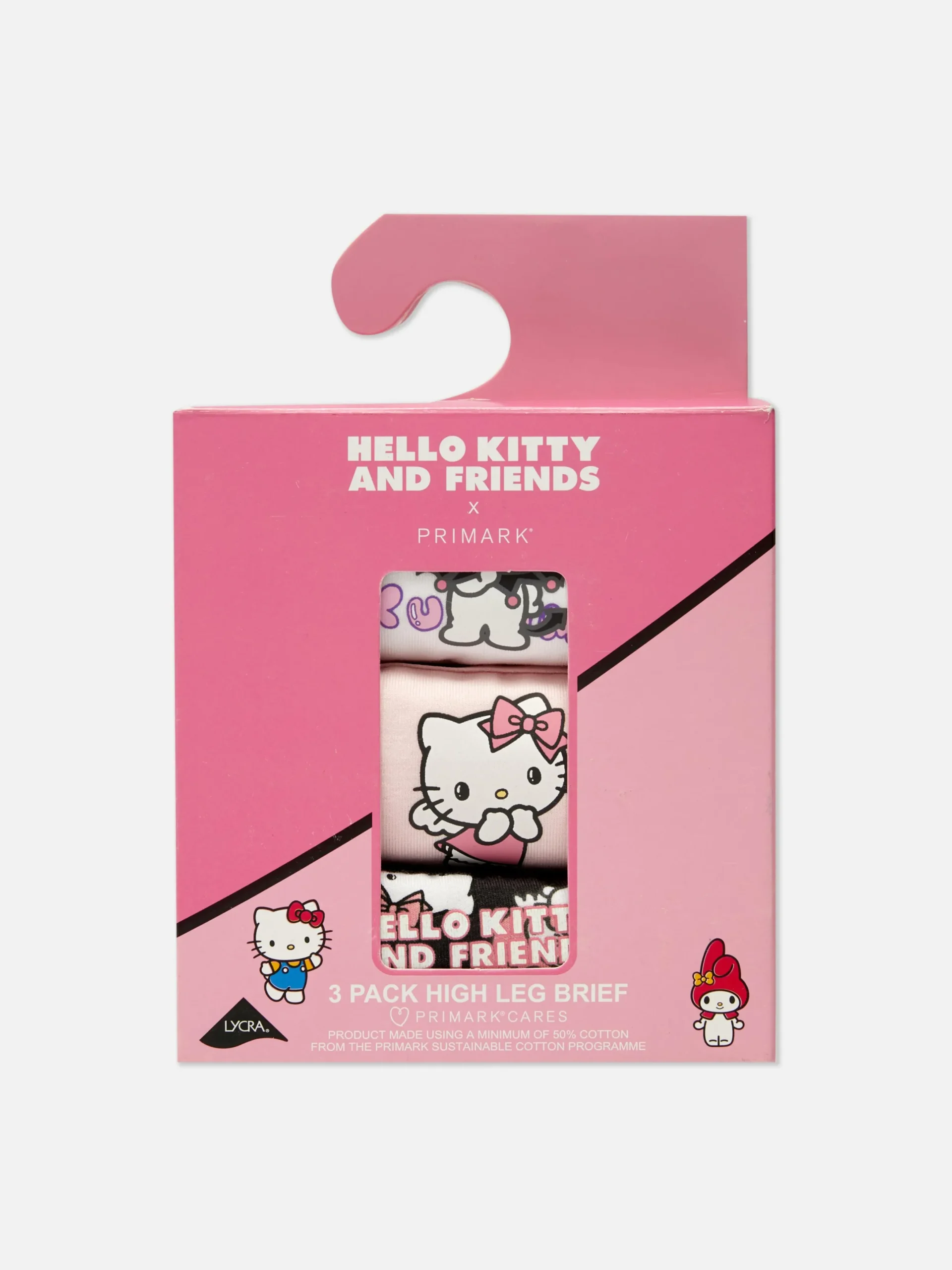 Mujer Primark Bragas|Pack De 3 Braguitas Altas De Hello Kitty