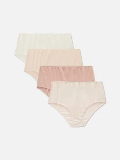 Mujer Primark Bragas|Pack De 4 Braguitas Altas De Diario