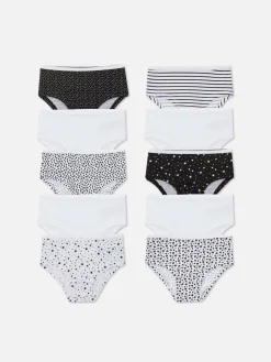 Niños Primark Ropa Interior|Pack De 10 Braguitas Bicolores A La Cadera