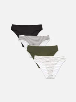 Mujer Primark Bragas|Pack De 4 Braguitas Bikini Para El Día A Día