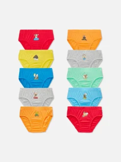 Niños Primark Ropa Interior|Pack De 10 Braguitas Con Estampado De Animales