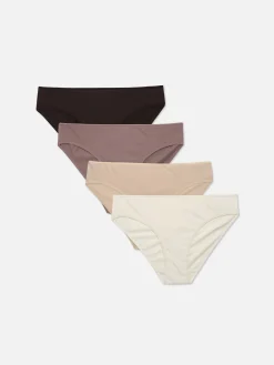 Mujer Primark Bragas|Pack De 4 Braguitas De Corte Bikini Surtidas