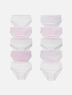 Niños Primark Ropa Interior|Pack De 10 Braguitas De Estrellas Y Rayas Surtidas