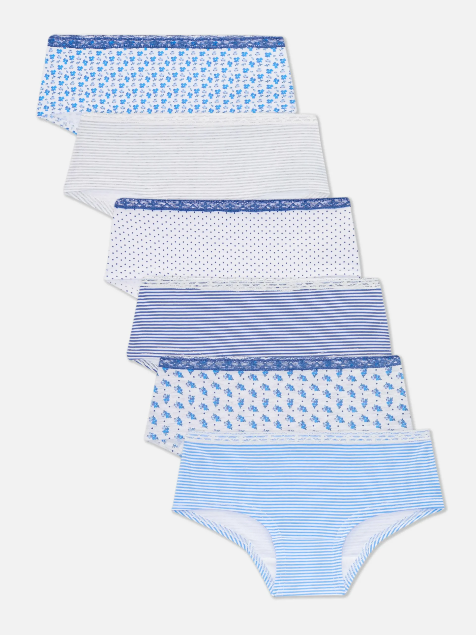 Niños Primark Ropa Interior|Pack De 6 Braguitas De Talle Bajo Estampadas