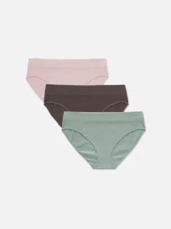 Mujer Primark Bragas|Pack De 3 Braguitas Mini Acanaladas Sin Costuras