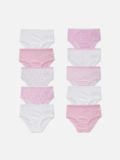 Niños Primark Ropa Interior|Pack De 10 Braguitas Mixtas De Talle Bajo