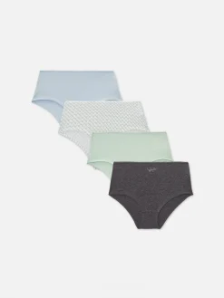 Mujer Primark Bragas|Pack De 4 Braguitas-pantalón Corto De Talle Alto