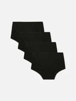 Mujer Primark Bragas|Pack De 4 Bóxeres De Algodón De Talle Alto