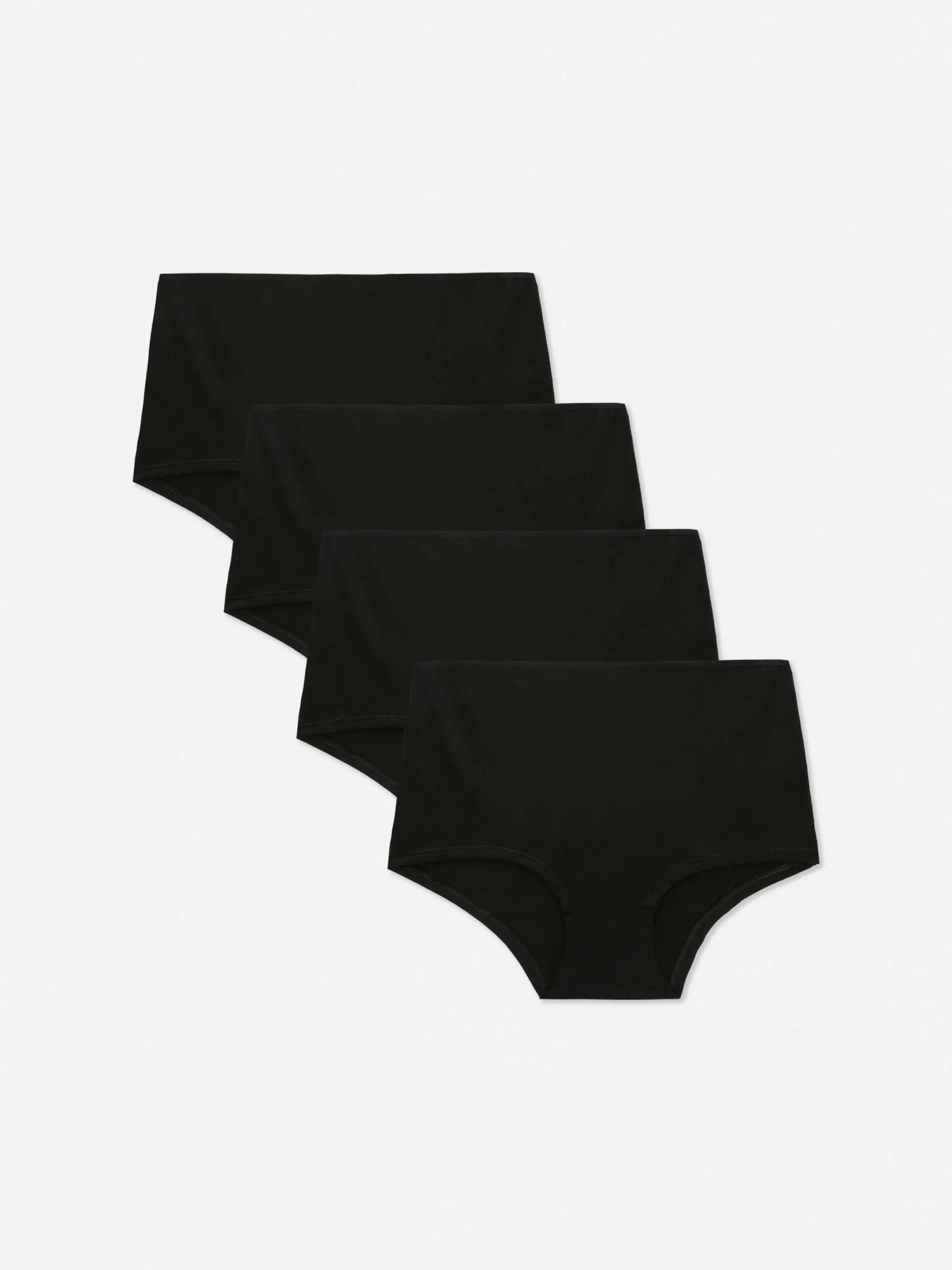 Mujer Primark Bragas|Pack De 4 Bóxeres De Algodón De Talle Alto