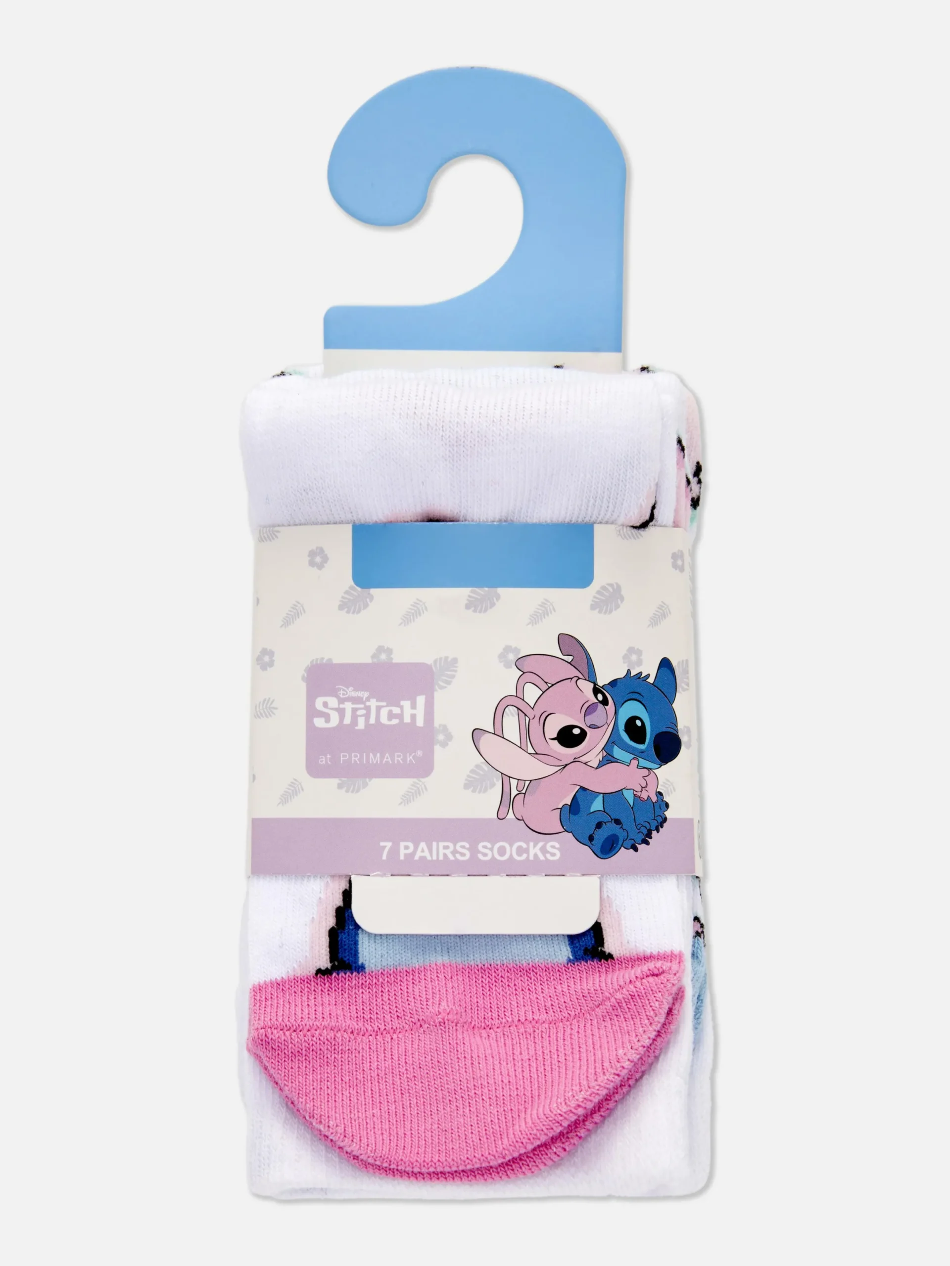Niños Primark Calcetines Y Medias|Pack De 7 Calcetines Bajos De Stitch Y Ángel