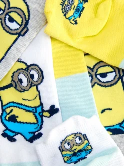 Mujer Primark Calcetines|Pack De 3 Calcetines Deportivos De Los Minions