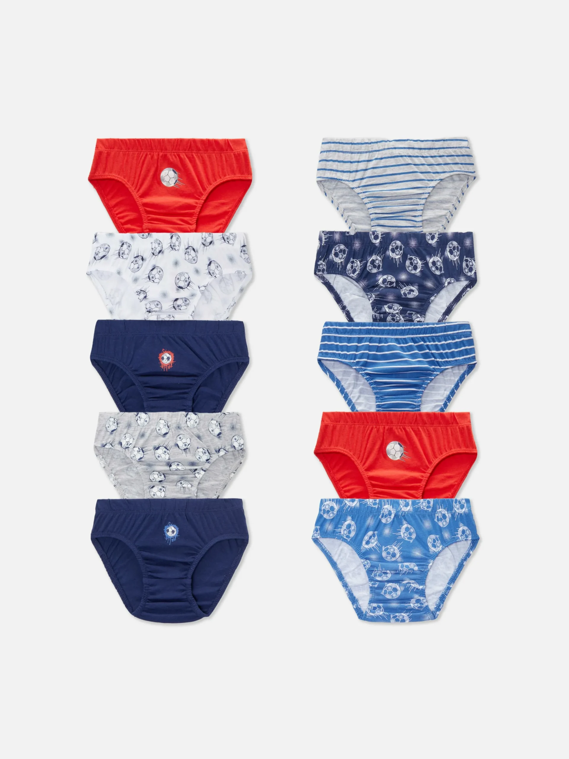 Niños Primark Ropa Interior|Pack De 10 Calzoncillos Con Motivos De Fútbol