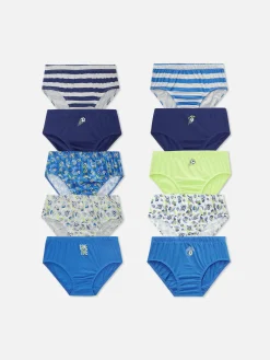 Niños Primark Ropa Interior|Pack De 10 Calzoncillos Con Estampado Gráfico De Fútbol