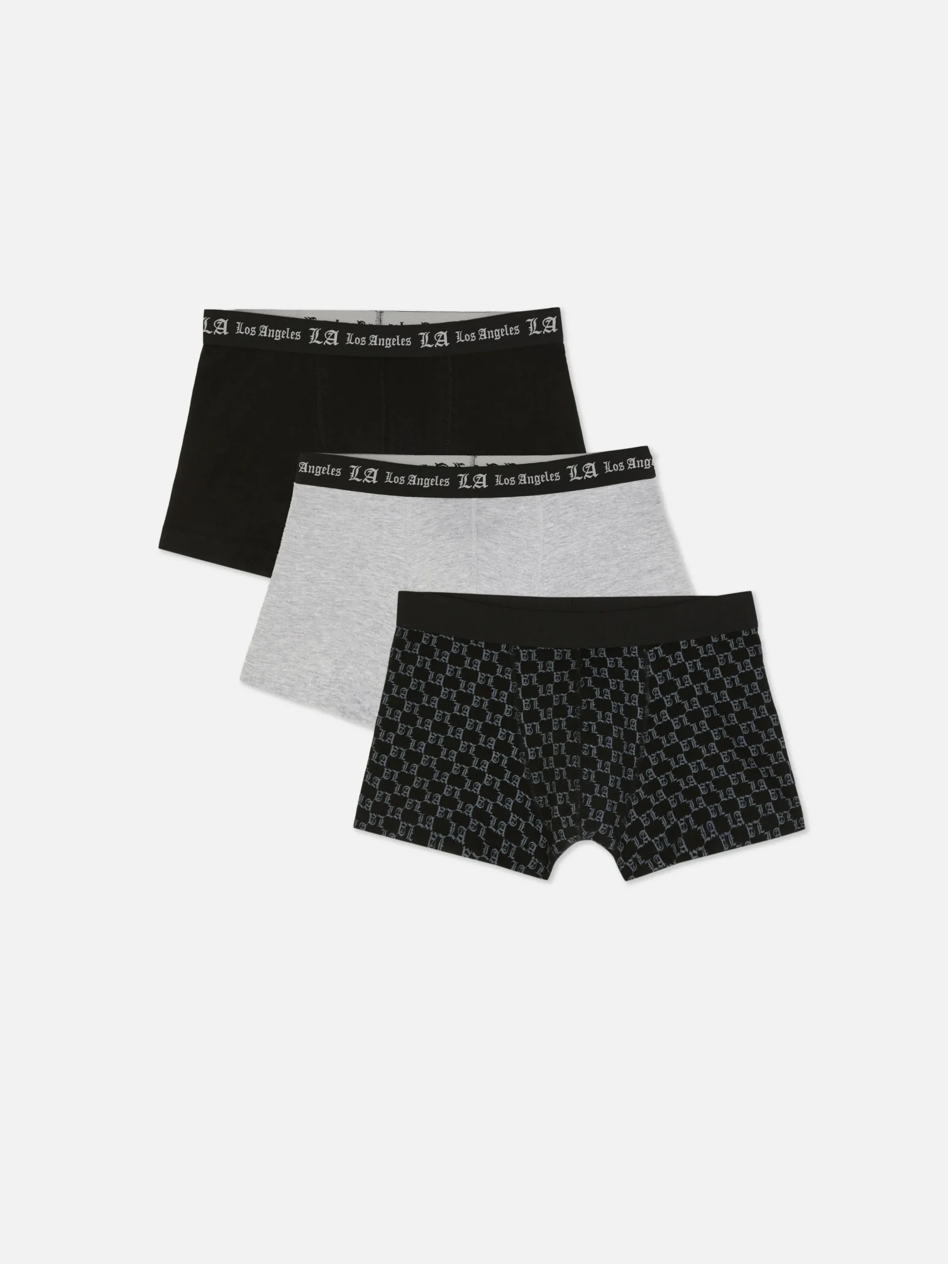 Hombre Primark Ropa Interior|Pack De 3 Calzoncillos De Talle Bajo De «LA»