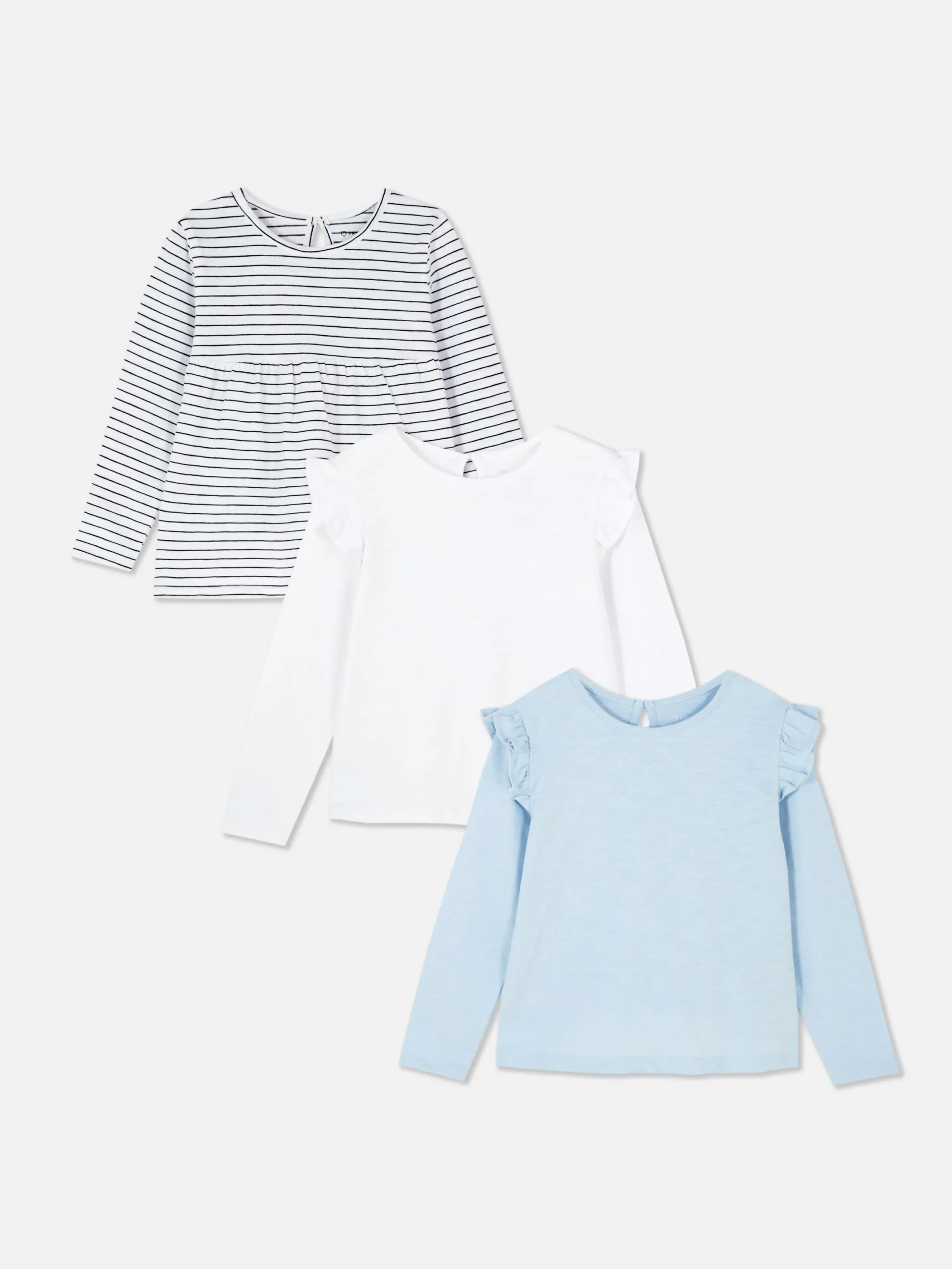 Niños Primark Tops Y Camisetas|Pack De 3 Camisetas De Manga Larga