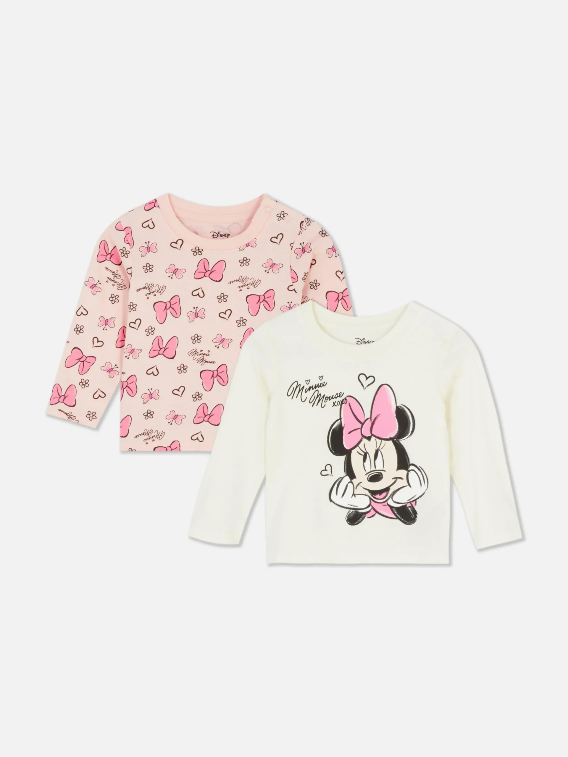 Primark Tops Y Camisetas|Pack De 2 Camisetas De Manga Larga De Disney