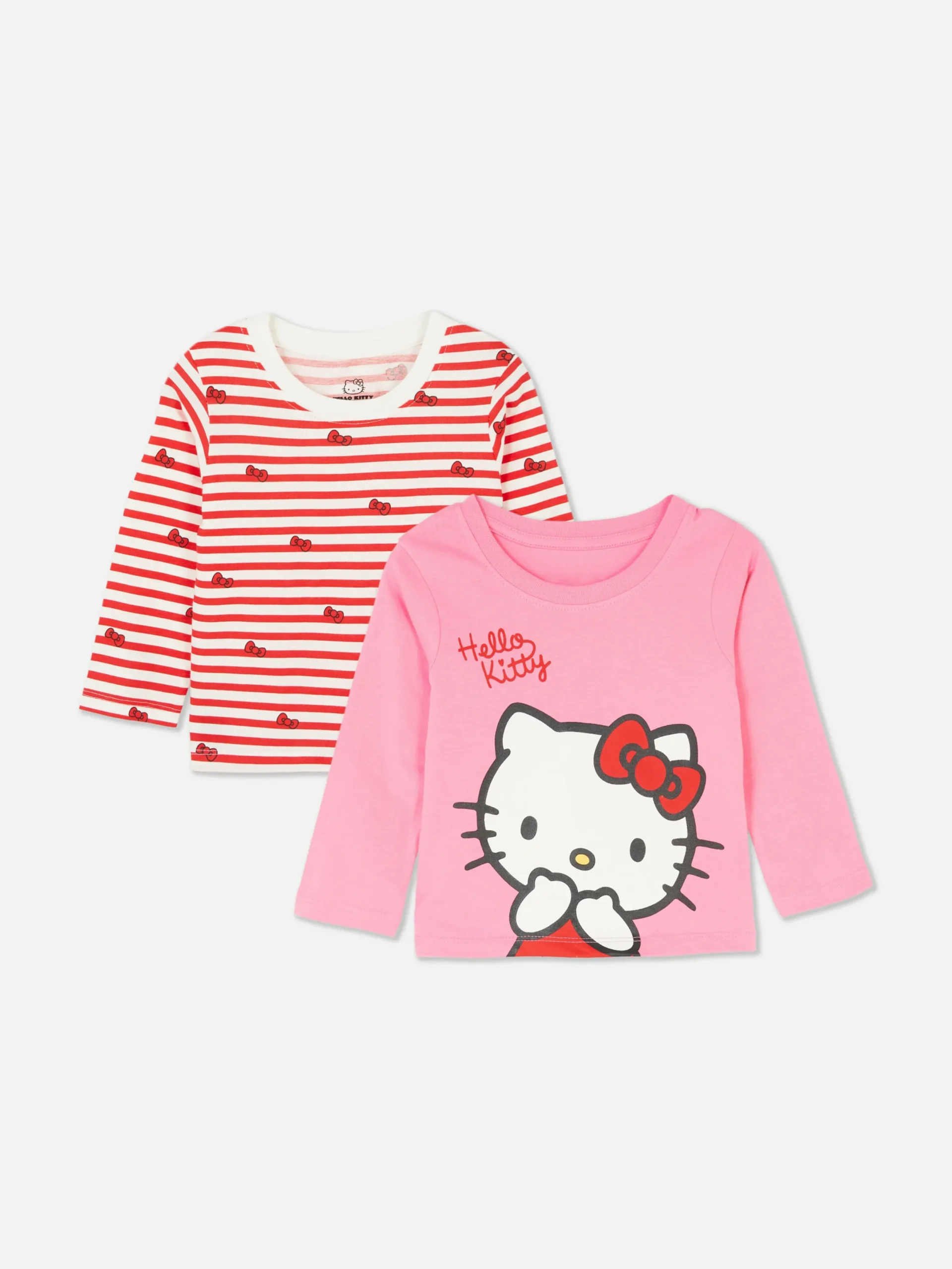 Primark Tops Y Camisetas|Pack De 2 Camisetas De Manga Larga De Hello Kitty