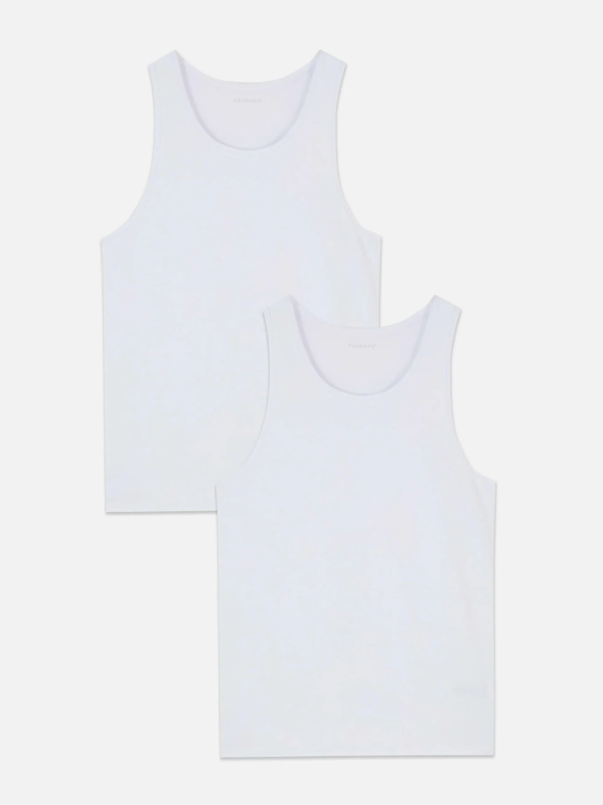 Hombre Primark Tops Y Camisetas|Ropa Interior|Pack De 2 Camisetas Sin Mangas En Mezcla De Modal