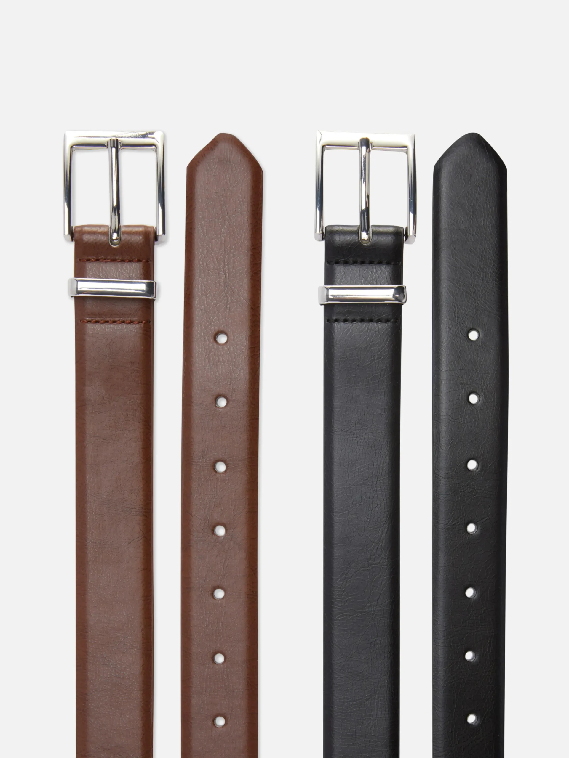 Hombre Primark Cinturones|Pack De 2 Cinturones Clásicos