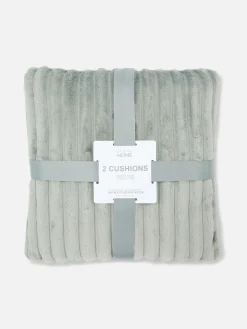 Primark Cojines Y Fundas|Pack De 2 Cómodos Cojines Acanalados
