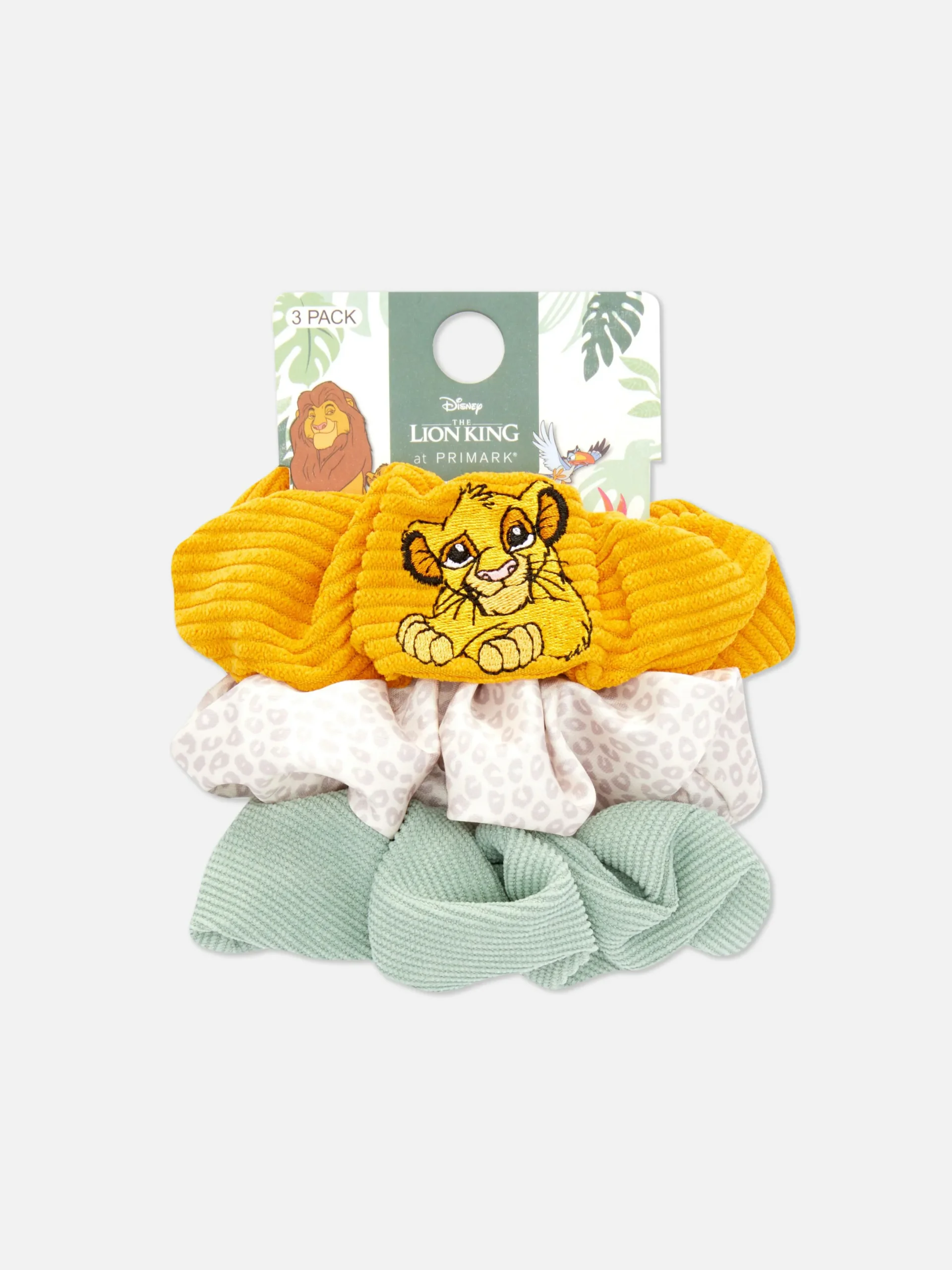 Mujer Primark Accesorios Para El Pelo|Pack De 3 Coleteros De El Rey León De Disney